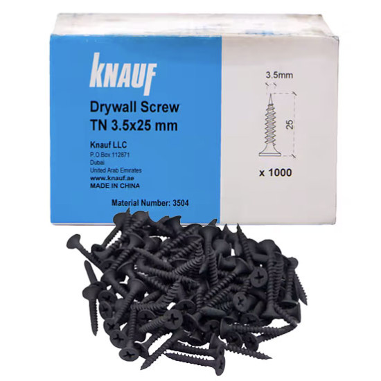 КНАУФ (ГСП+ГСП) ШУРУП 3.5x25мм 1000ш/хайрцаг